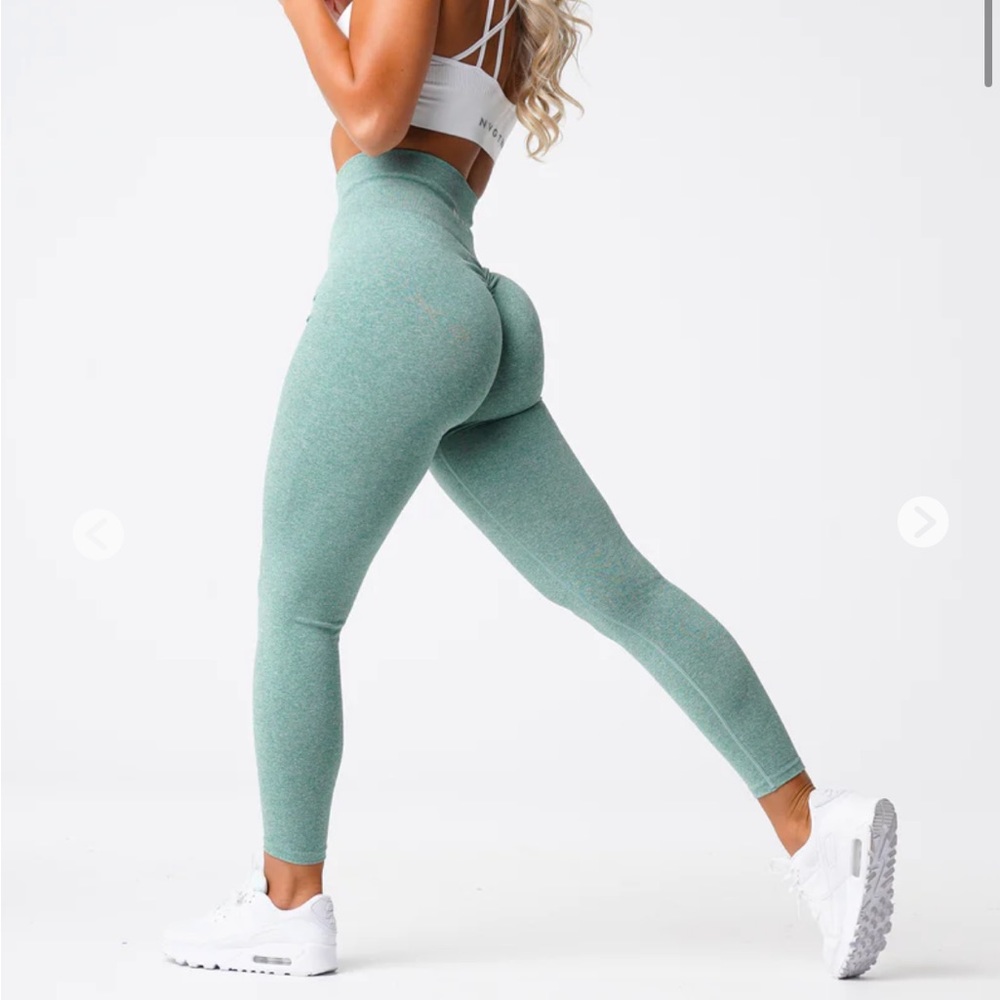NVGTN Sage Green Scrunch Leggings